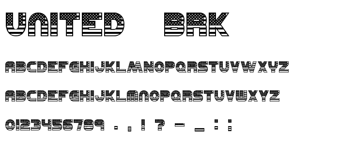 UNITED -BRK- font
